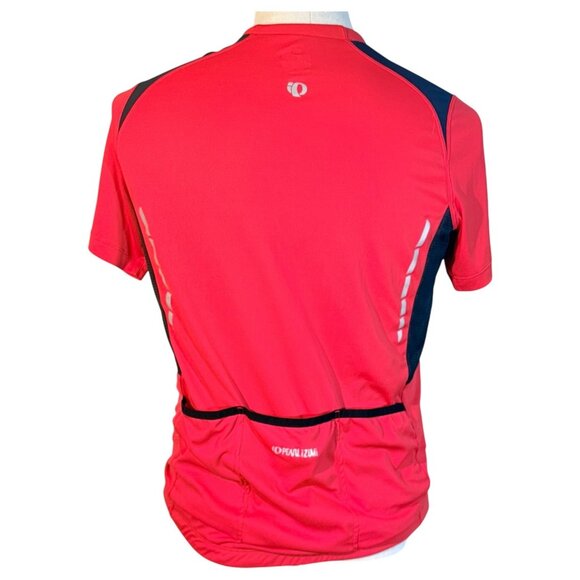 Pearl Izumi Cycling Jersey Mens Elite Series Size Large Red Black Full Zip Pol - Picture 3 of 8
